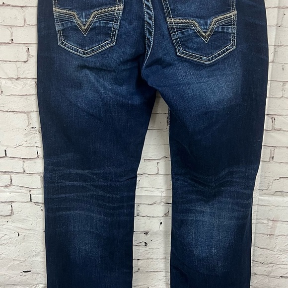 BKE Jake Straight Leg Jeans Men 32S 32 X 32 Dark Blue Preppy - Picture 10 of 16